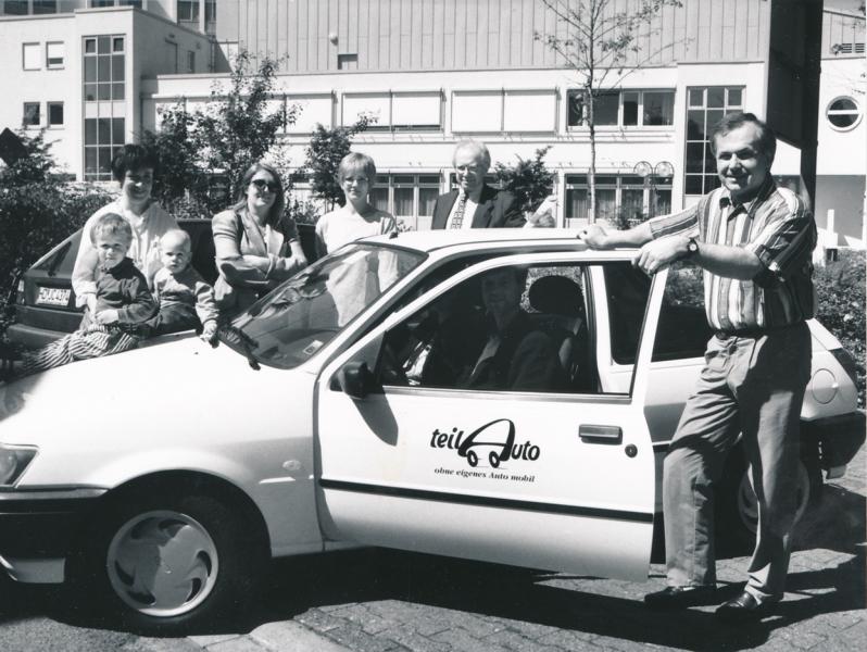 Teilauto 1996 in Wiesloch mit Team